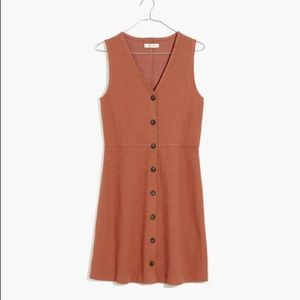 Sleeveless Button-Front Mini Dress